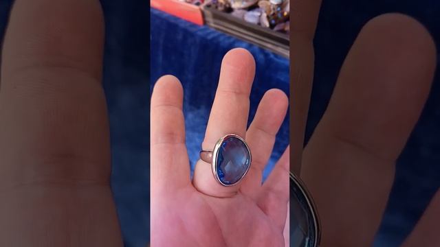 Коллекция колец с камнем серебра и прсеребрения.