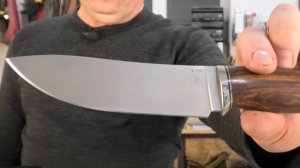 Тест ножа из стали К390 от Дмитрия Димова без монтажа.