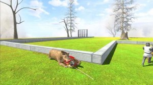 Escape the Smilodon - Animal Revolt Battle Simulator