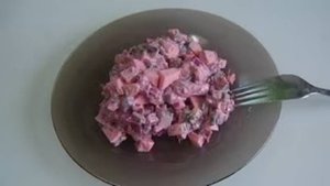 Салат из селёдки. Маринкины творинки