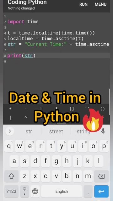 Date & Time in python. #pythoncoding #python #pythontips #pythontutorial #programming #pythonshorts
