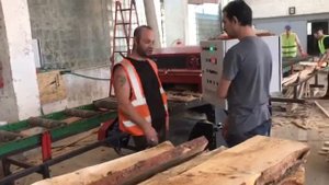 Кромкообрезной многопильный станок