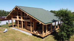 Строительство дома 16 х 10 м из профилированного бруса 195 х 145 мм