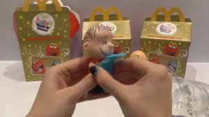 Распаковка игрушек Хэппи Мил Снупи и Чарли Браун Мелочь Пузатая в кино МакДональдс