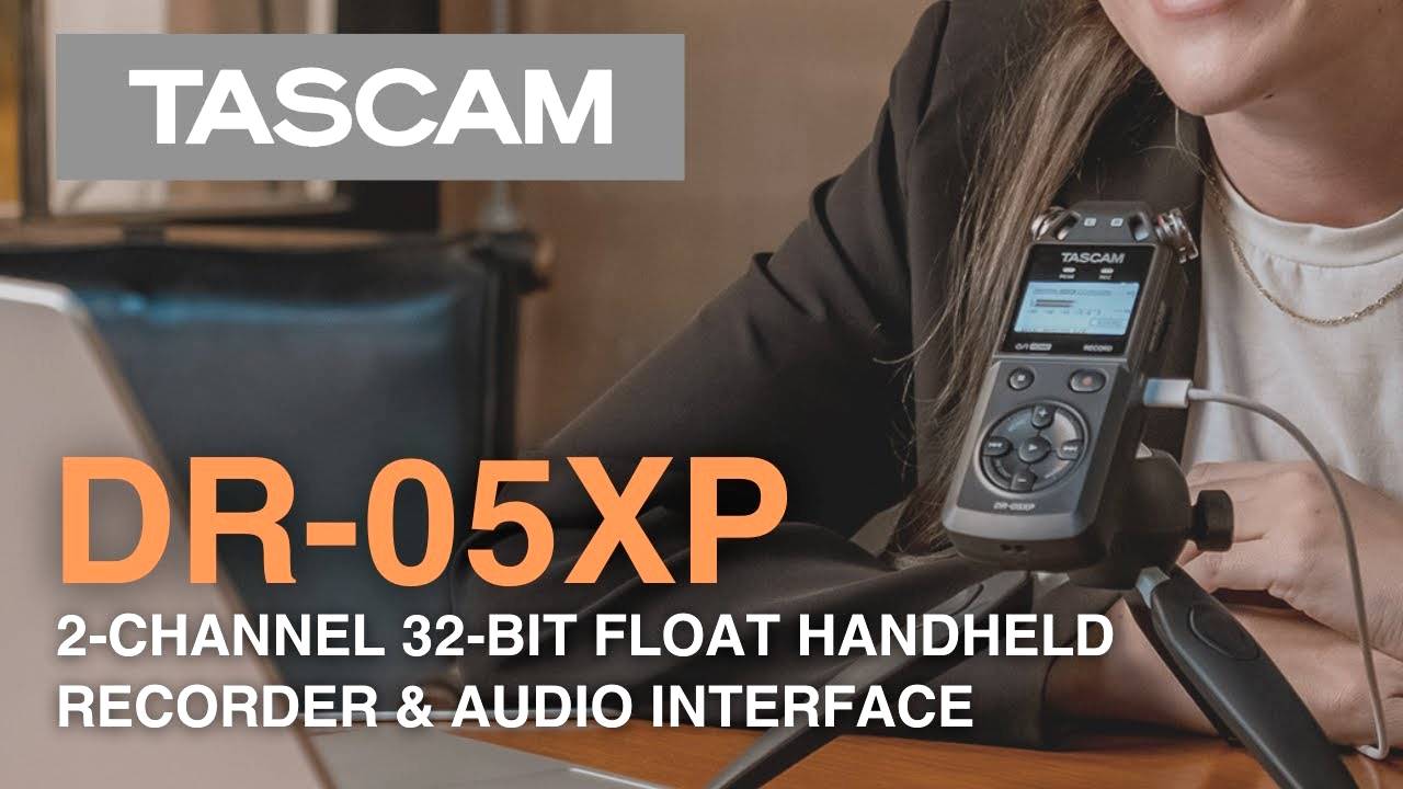 Tascam DR-05XP: 2-Channel 32-bit Float Portable Handheld Recorder and USB-C Interface