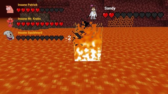 Minecraft Speedrunner Sandy VS 3 Hunters - With Healthbars смотреть онлайн