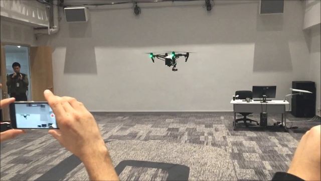 DJI Innovations - Inspire 1 Indoor Demonstration Optical Flow Sensor