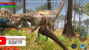 Спинозавр охотится на брахиозавра🦕🌿 победил ли он его⁉️ охота на огромную добычу 🦖🌍
