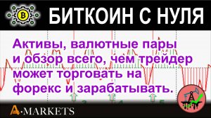 Активы, валютные пары и обзор всего, чем трейдер может торговать на форекс и зарабатывать.