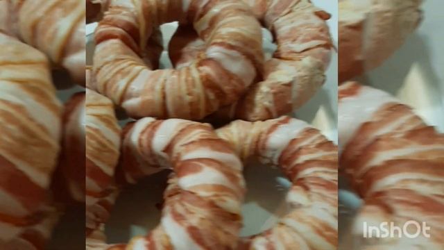 Мясные кольца в сырокопченом беконе на заказ #назаказ смотреть онлайн