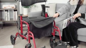 Display #goplus 2 in 1 Rollator Walker with Seat