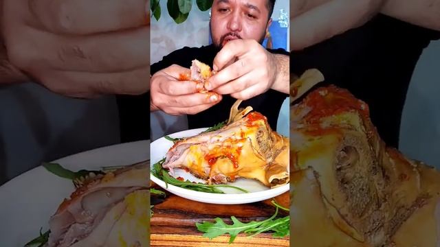 Баранья голова / Goat head asmr eating show / Mukbang eating / Қазақша АСМР Мукбанг #asmrfood