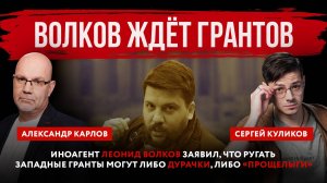 Волков ждёт грантов. Иноагент Леонид Волков заявил, что ругать западные гранты могут дурачки