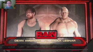 Dean Ambrose vs Brock Lasner получаем люлей