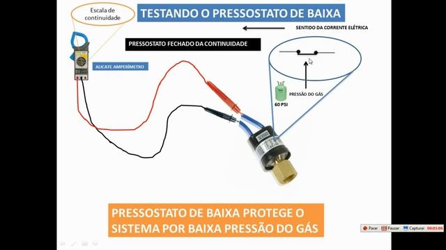 COMO TESTA O PRESSOSTATO DE BAIXA PRESSÃO FÁCIL/ refrigeração. #arcondicionado #elétrica