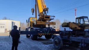 установка противовеса XCMG