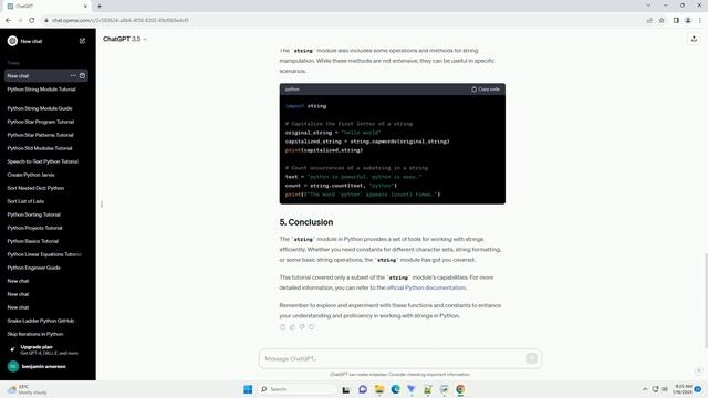 string module in python with examples