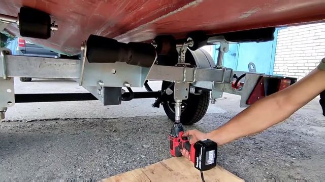 Подъемные ролики домкраты на лодочный прицеп Часть 2 смотреть онлайн