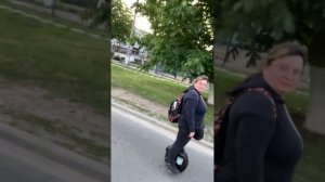 Как тормозить и трогаться на моноколесе.