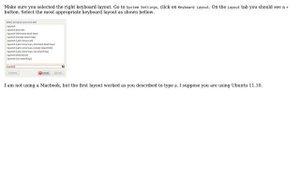 Ubuntu: How do I type an `@` (at sign) symbol?