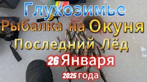 ПОСЛЕДНИЙ ВЫХОД НА ЛЁД В ЯНВАРЕ 25 ГОДА ОКУНЬ В ГЛУХОЗИМЬЕ ПАСИВНЫЙ КРАЙНИЙ ОБЗОР РЫБАЛКИ НА НЕВЕ