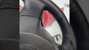 Накладка из натуральной кожи на альтернативный руль Granta Sport, руль в стиле Priora 2 со скосом