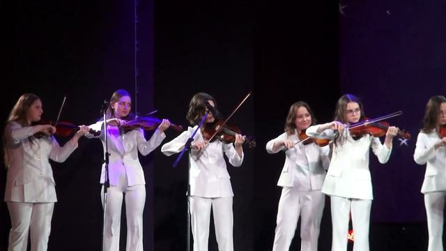 1. К. Дженкинс. "Палладио" (ансамбль скрипачей "КАПРИС"). 2. Награждение бийской делегации. смотреть онлайн