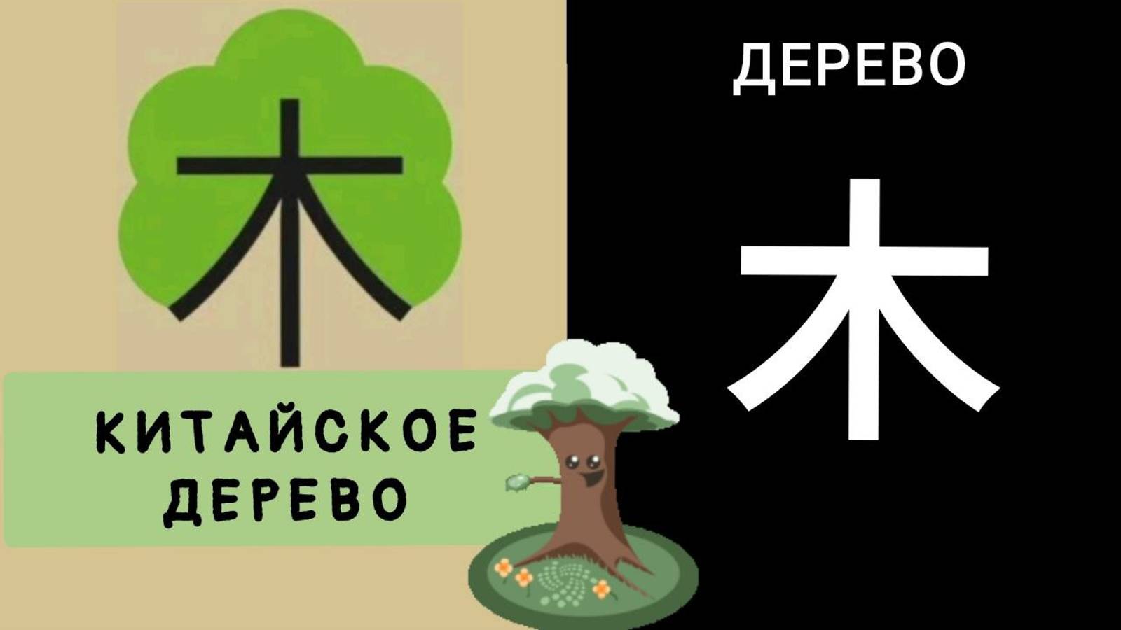 КИТАЙСКОЕ ДЕРЕВО. Иероглиф 木 mù ДЕРЕВО. КЛЮЧ 75