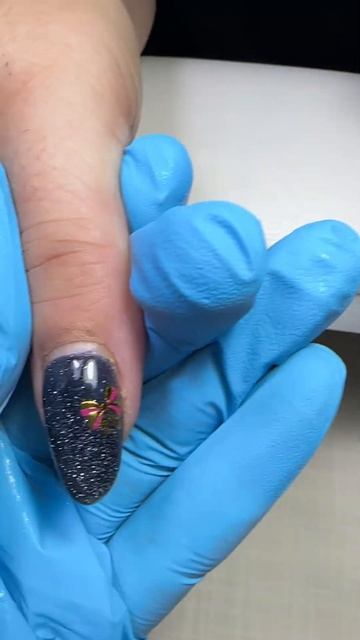 my client only likes black gel polish🖤🖤🖤 #black #longnails #almondnails #черныйгельлак #nailsuk
