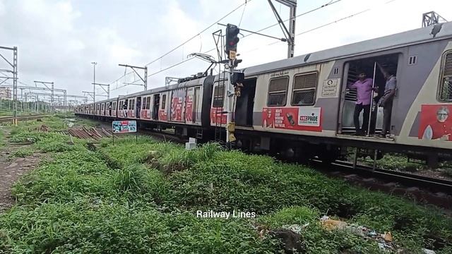 Mumbai Harbour Line EMU slow Local Train Reached Last Station Panvel #mumbailocaltrains