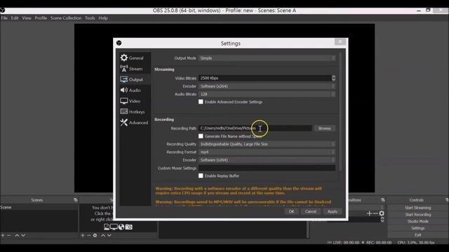 OBS TUTORIAL FOR BEGINNERS | OBS Setup and configuration | General settings for video recording