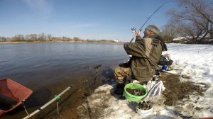 Рыбалка на Москве-реке. Первая за три месяца. Вертячево 5 апр 2018