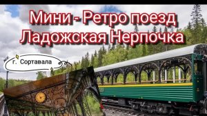 Мини ретро-поезд Ладожская Нерпочка. Сортавала. Карелия.