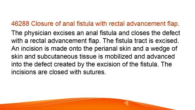 Surgical treatment of anal fistula CPT code - simplify medical coding