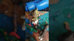 Саблезубый тигр против американского льва и мамонта