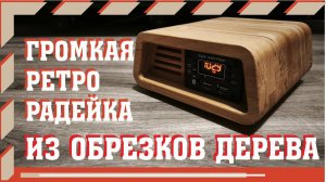 Радио в ретро стиле с акустикой DL audio Gryphon pro 130,  или что сделать из обрезков дерева