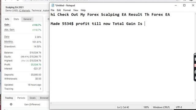Forex EA Best Scalping EA 2021 MT4 Trading