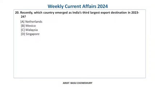 Weekly Current Affairs 2024 I 10th June - 16th June I June 2024 I Part-2 #currentaffairs2024