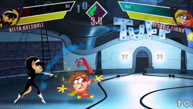 Kitty Katswell vs Classic Timmy Turner II | Super Brawl Showdown v0.3.0b Full Match Gameplay