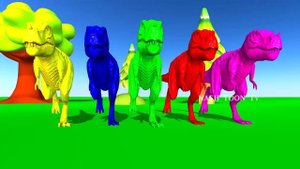 Dinosaur finger family songs for babies, 3D rhymes for children,Gorilla,Lion,Tiger,bear,NASH TOON T