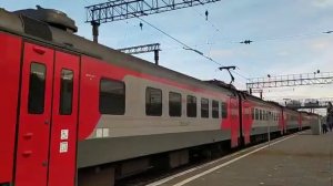 электропоезд Эп2д 0124 сообщение Новокузнецк Артышта 2 отправляется. со станции трудо армейская.