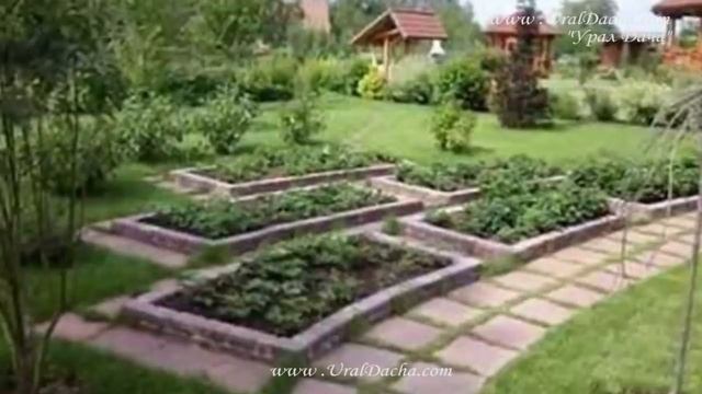Какие сделать грядки своими руками на даче в огороде и саду Высокие грядки для клумб_720p смотреть онлайн