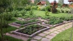 Какие сделать грядки своими руками на даче в огороде и саду Высокие грядки для клумб_720p
