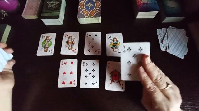 Точка или Пауза⁉️Король Крестовый♣ и Дама Червовая❤  Расклад онлайн