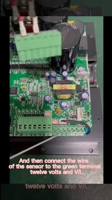 Connection of the water pump inverter and pressure sensor