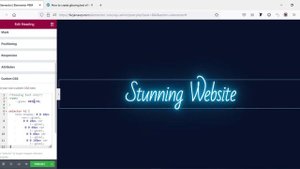 How to create neon text effect in Elementor | Elementor tutorial