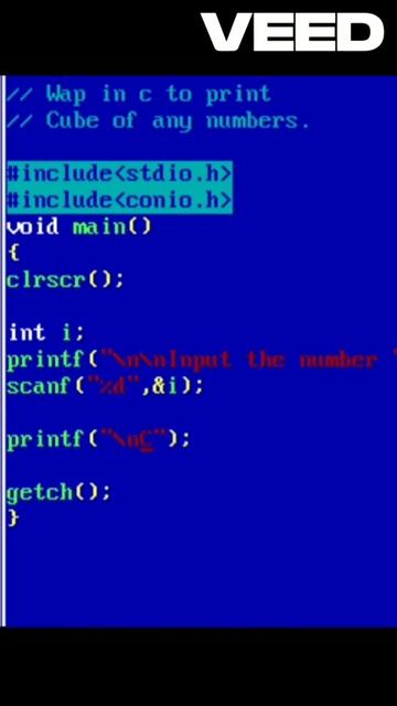 How to Calculate the Cube of a Number in C #clanguage #coding #ccode #trending #viral #shorts