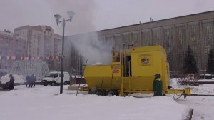 Снегоплавильные машины в Новосибирске плавят только чистый снег