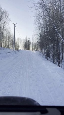 Изучаем трассу для покатушек возле отеля Сусанин