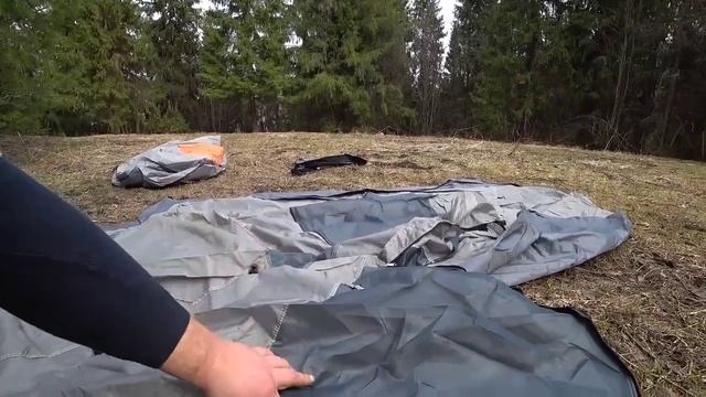 обзор двухместной палатки VIRTEY VELO / OZON / Борода Едет / вело походы и вело путешествие